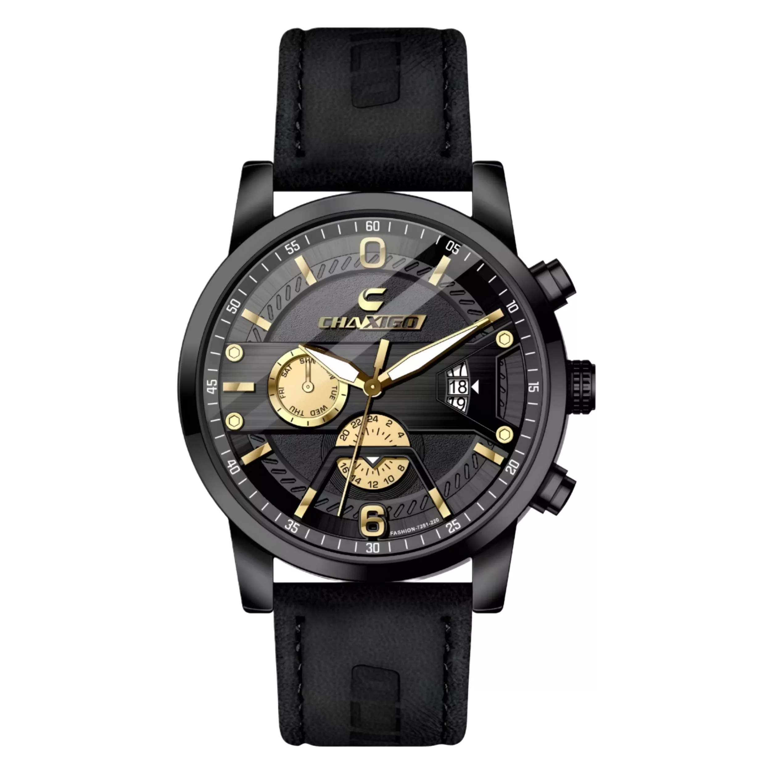 ساعت مچی عقربه‌ای کوارتز مردانه چاکسیگو مدل  اسپرت کلاسیک تک موتوره بند چرم کد ۳