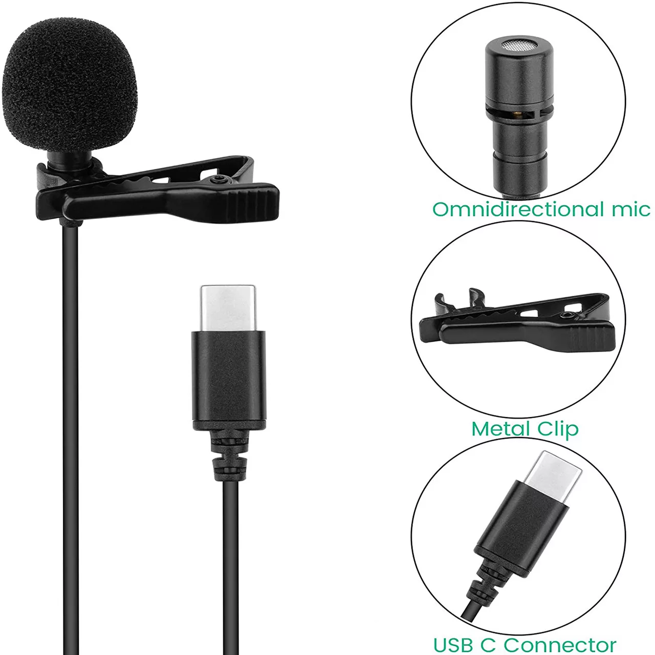 میکروفن یقه ای لاوالیر مدل JH-042