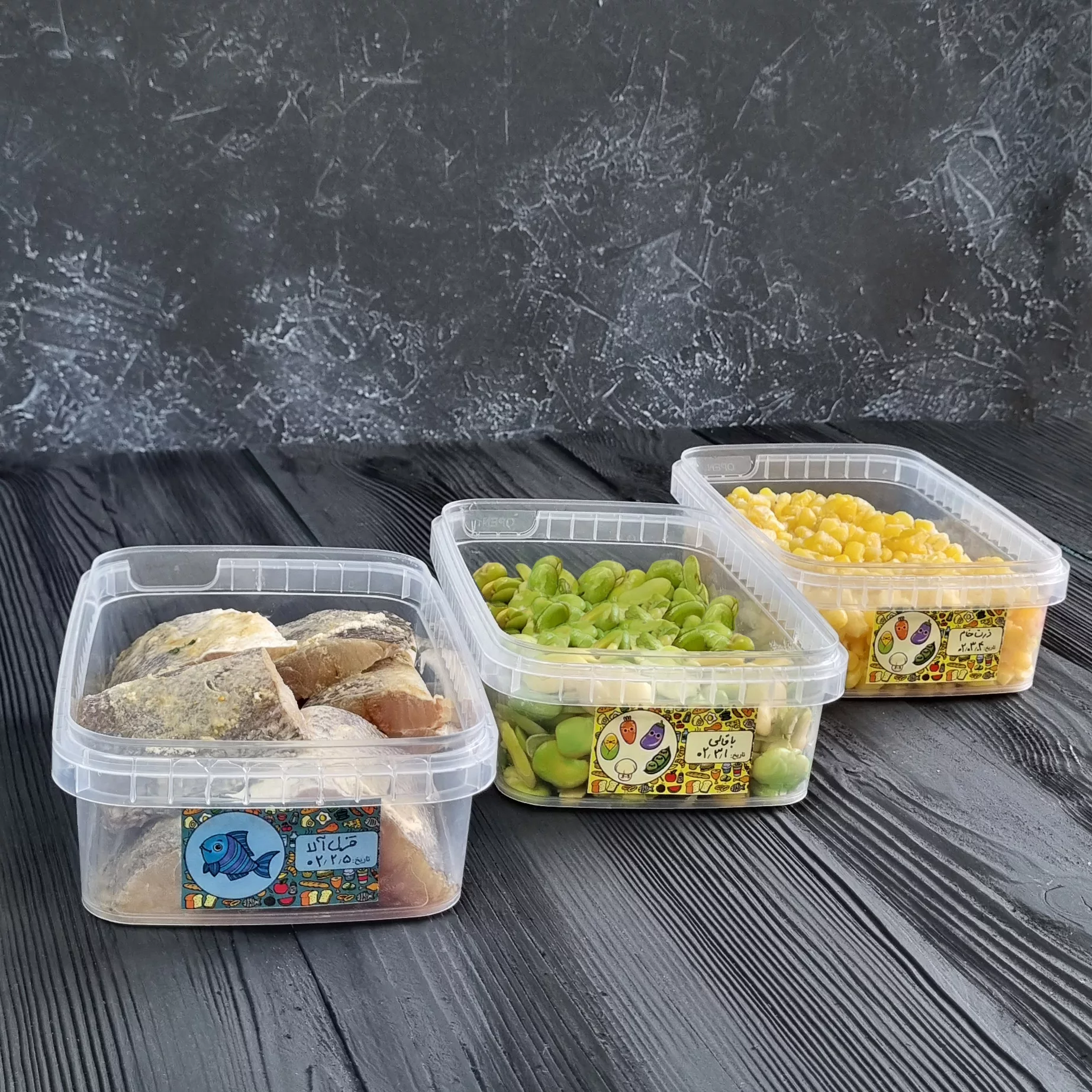 ظرف نگهدارنده پولاد پویش مدل فریزری و ماکروویوی کد 201 مجموعه 20 عددی