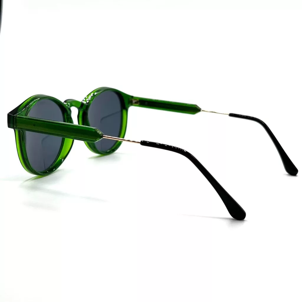 عینک آفتابی مدل گرد دسته فلزی و کائوچو