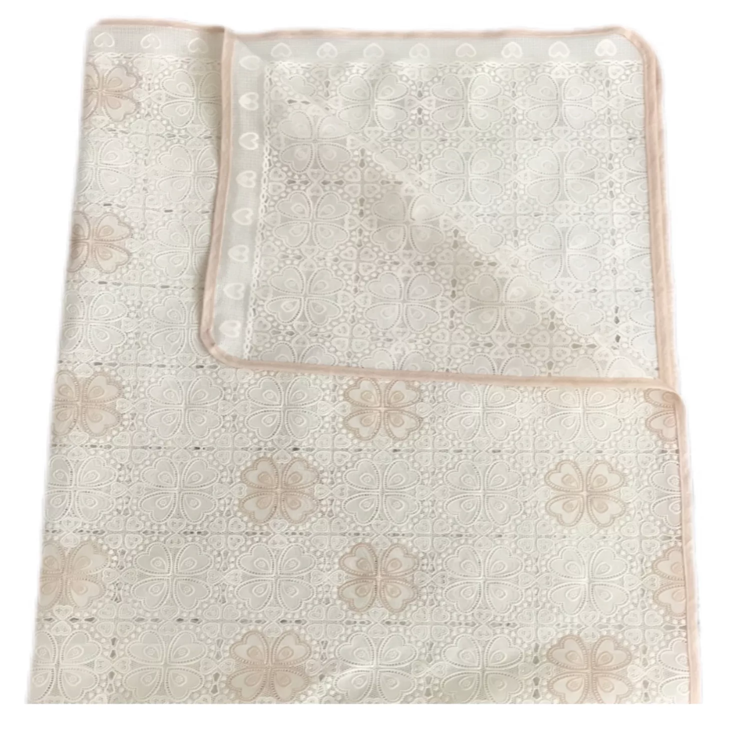 سفره 6 نفره مدل رویال طرح گیپور سایز 140x100 سانتی متر