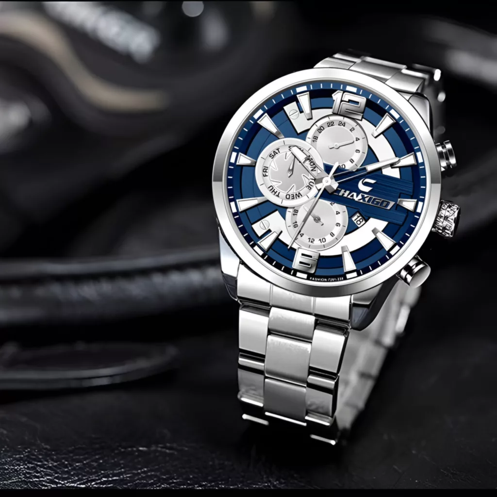 ساعت مچی عقربه‌ای کوارتز مردانه چاکسیگو مدل اسپرت تک موتوره دیت جاست بند استیل کد ۲