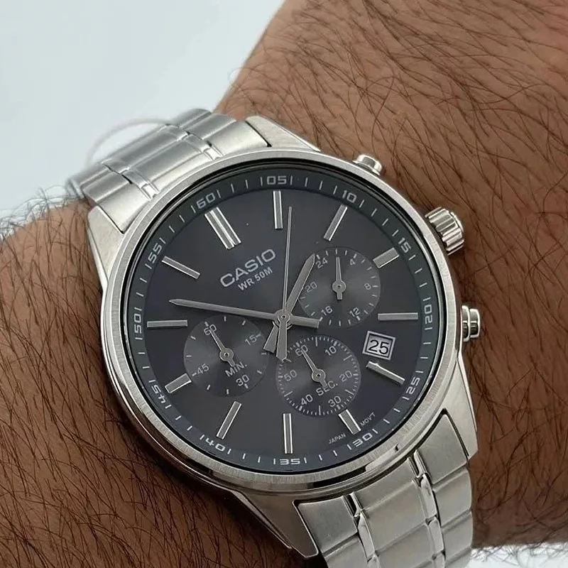 ساعت مچی عقربه‌ای کوارتز مردانه کاسیو مدل MTP-E515D-8AVDF