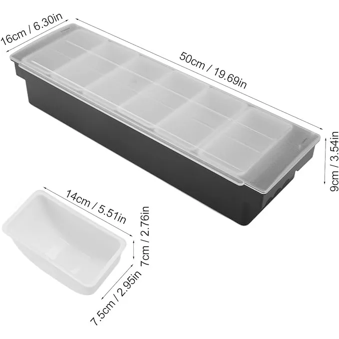 ظرف نگهدارنده مدل گارنیش باکس 6 خانه