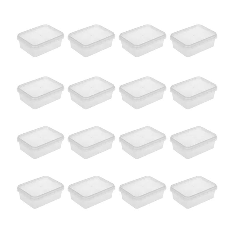 ظرف نگهدارنده رادین پلاستیک مدل 0003 بسته 20 عددی