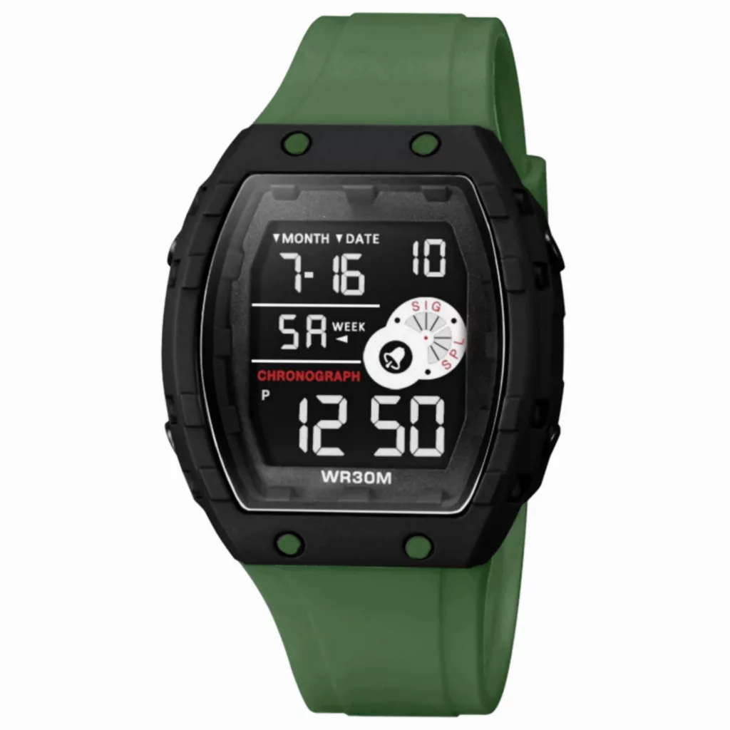 ساعت مچی دیجیتال مدل تک‌ زمانه بند پیو کرنومتر دار کد 1