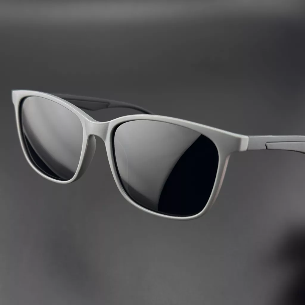 عینک آفتابی مستطیلی مدل  TR3349 C134-P01 Polarized Steel Shadow