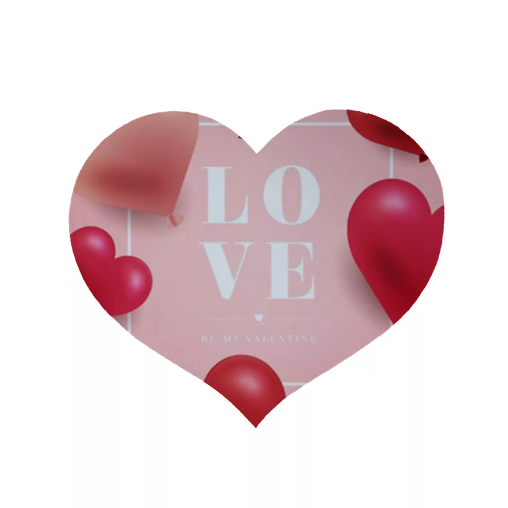 پادری مدل قلب طرح Love کد 8193 سایز 90 × 90 سانتی متر