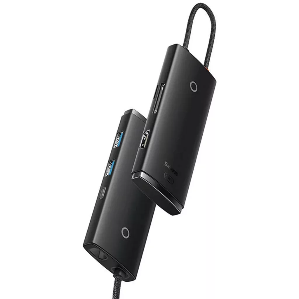 هاب 6 پورت USB-C باسئوس مدل WKQX05010