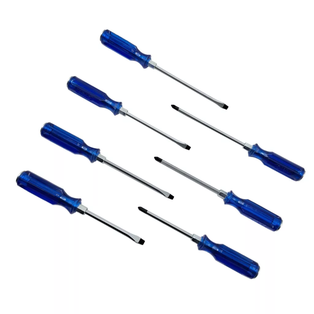 پیچ گوشتی ضربه خور دوسو و چهارسو آریو مدل 7PCS بسته 7 عددی