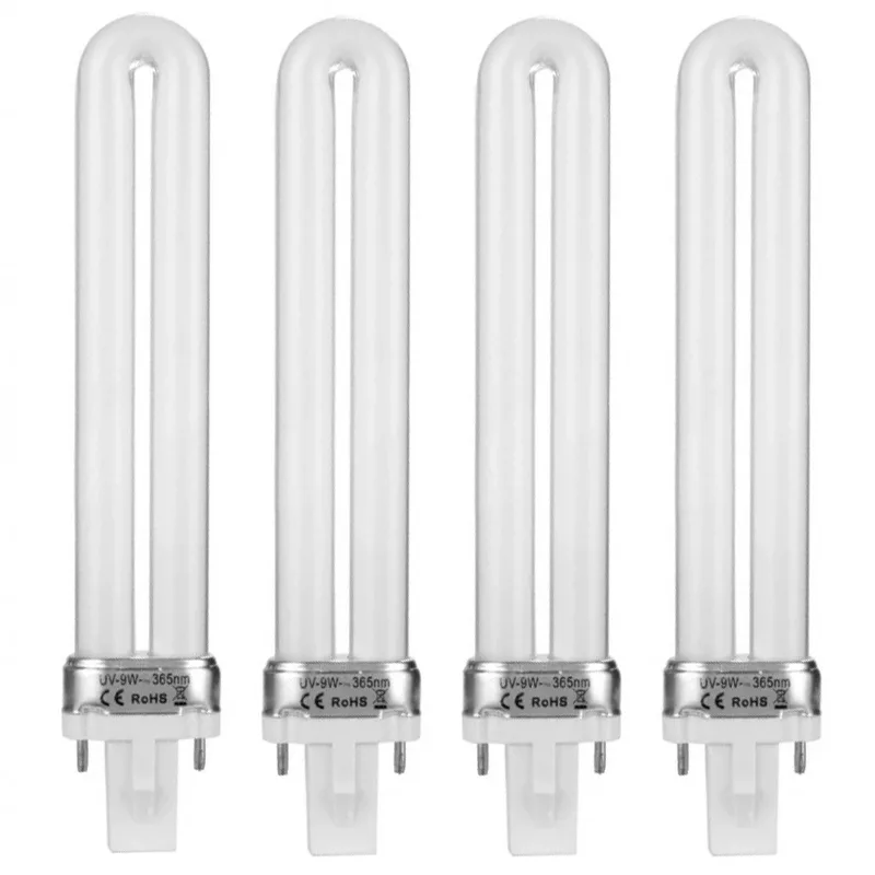 لامپ یووی مدل UV-9W 365nm بسته 4 عددی مناسب برای دستگاه های لاک خشک کن
