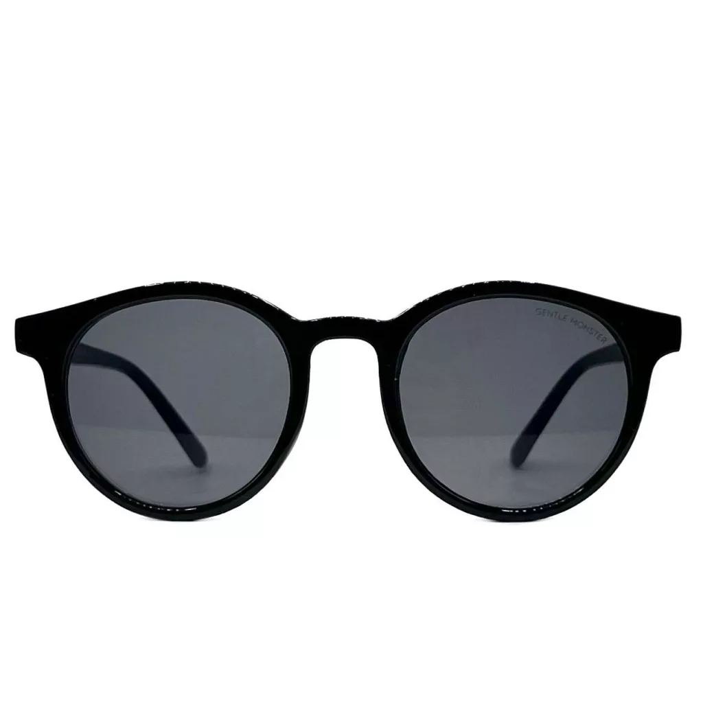 عینک آفتابی مدل گرد دسته کائوچو کد GNTL-PRC BLK