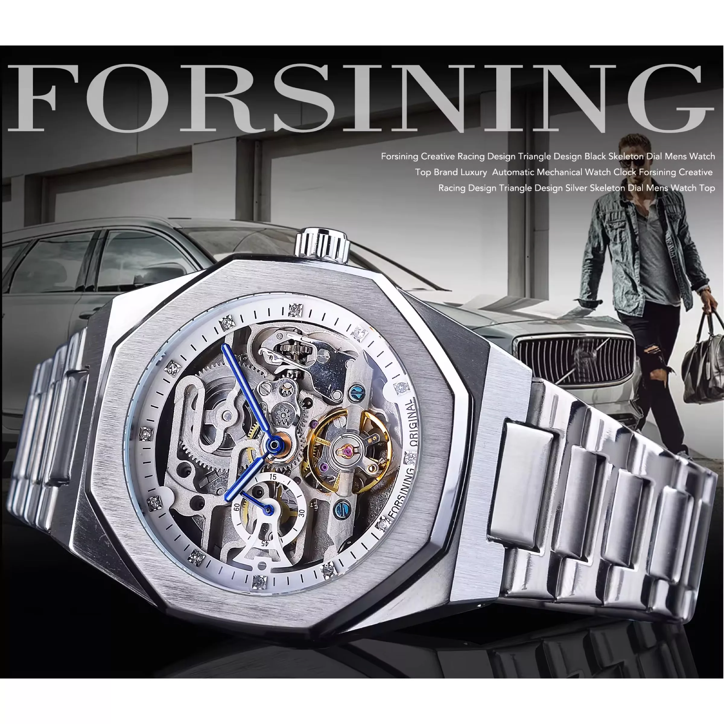 ساعت مچی عقربه‌ای اتوماتیک مردانه فورسنینگ مدل TM375