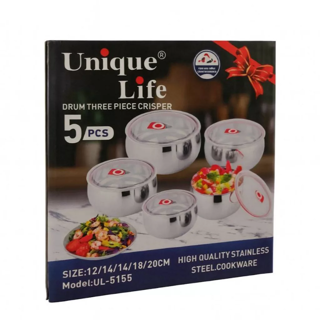 ظرف نگهدارنده یونیک لایف مدل un5155 مجموعه پنج عددی