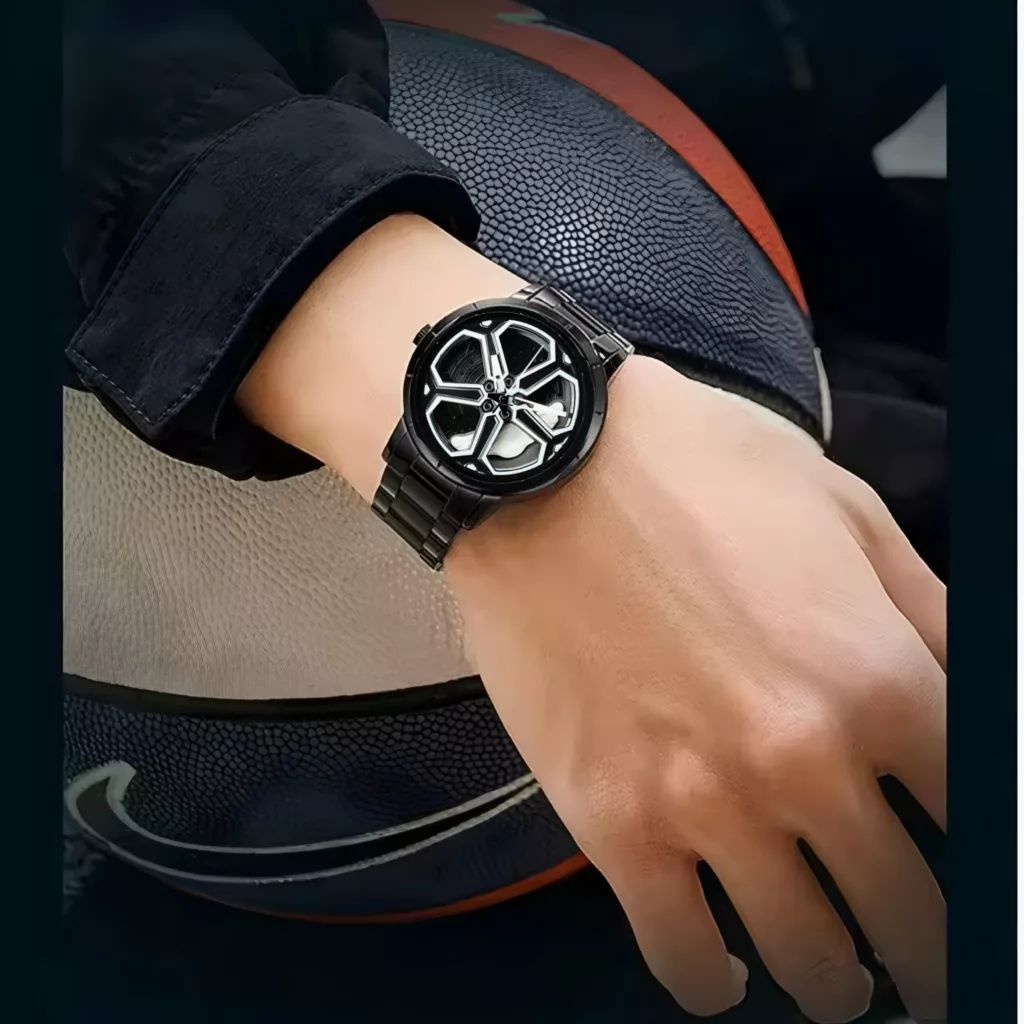 ساعت مچی عقربه‌ای کوارتز مردانه مدل اسپرت صفحه رینگ چرخان کد S1