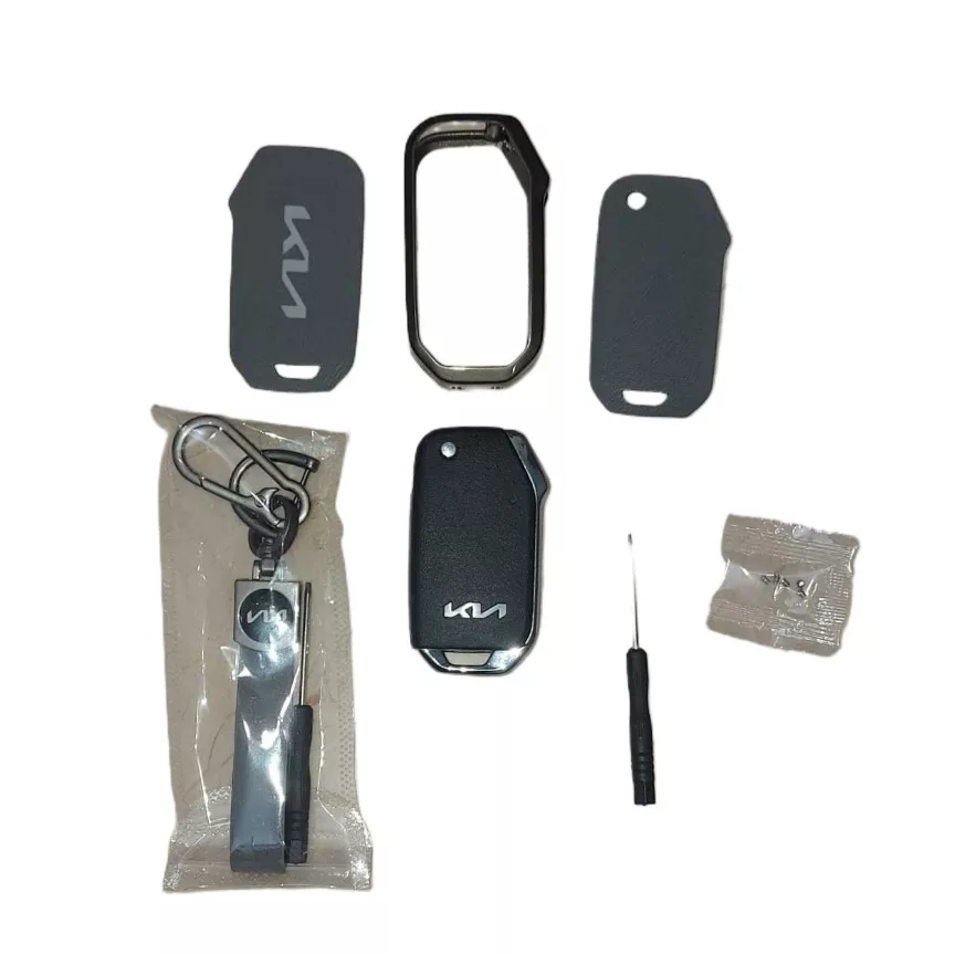 قاب ریموت خودرو کیا مدل gun gray مناسب برای کیا k5 2023