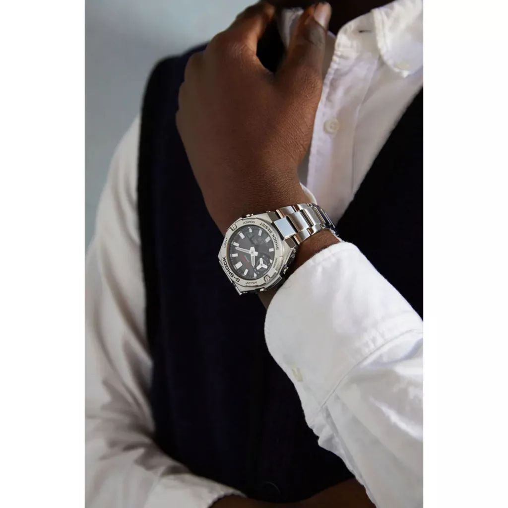 ساعت مچی عقربه‌ای کوارتز مردانه کاسیو مدل GST-B500D-1ADR