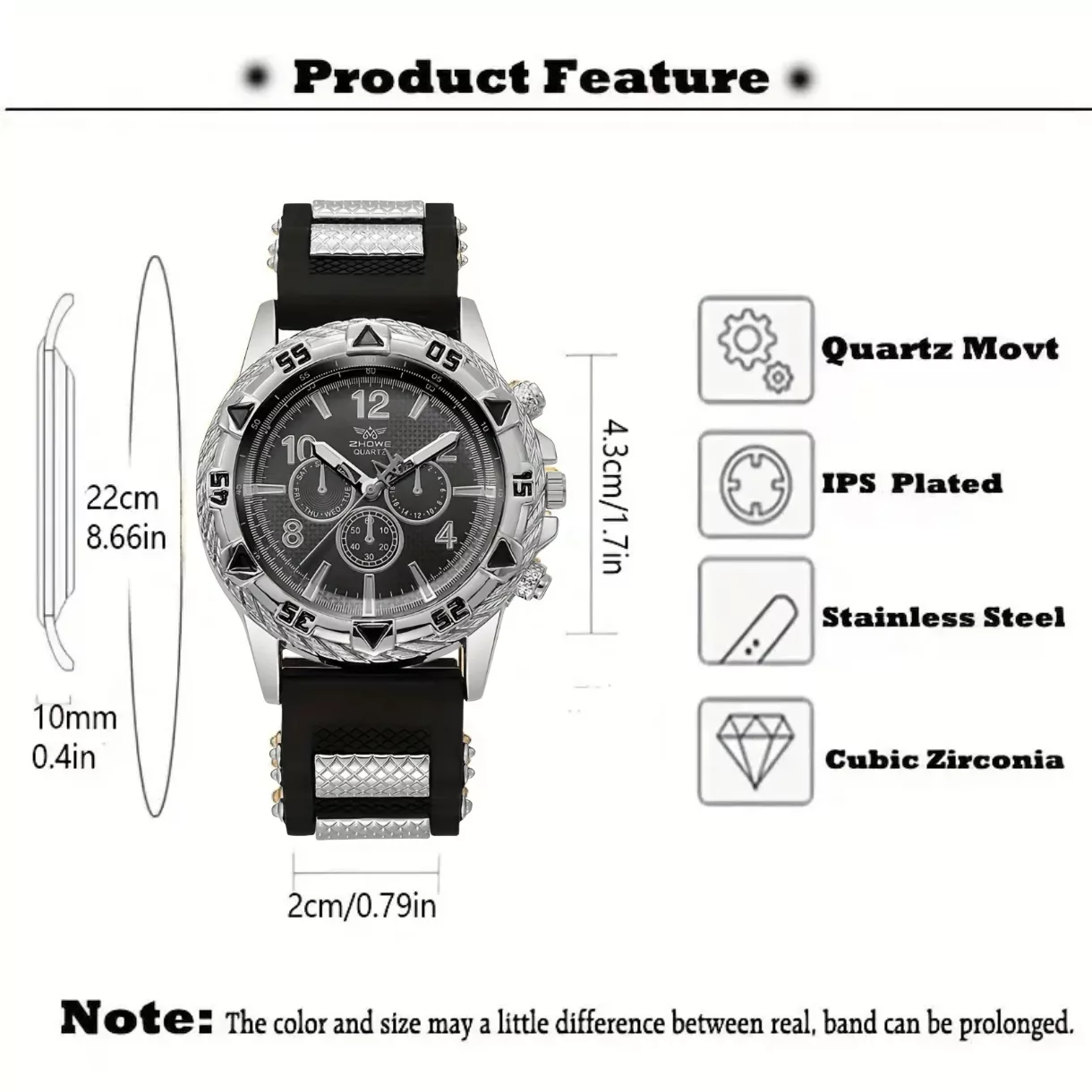 ساعت مچی عقربه‌ای مردانه ژوی مدل تک موتوره بند پیو کد 3