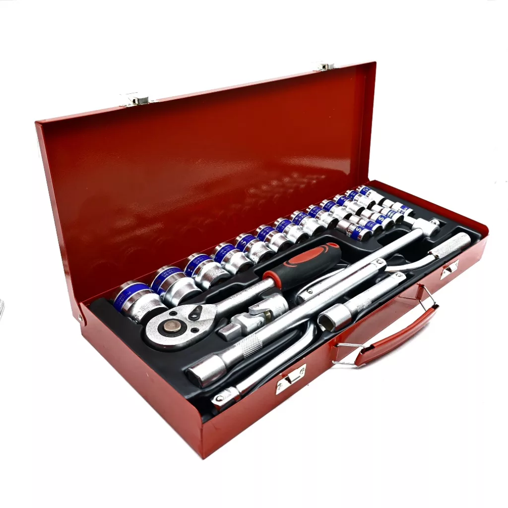 جعبه آچار بکس جنترد مدل 24PCS-SOCKET SET سایز 8، 32 میلی متر مجموعه 24 عددی