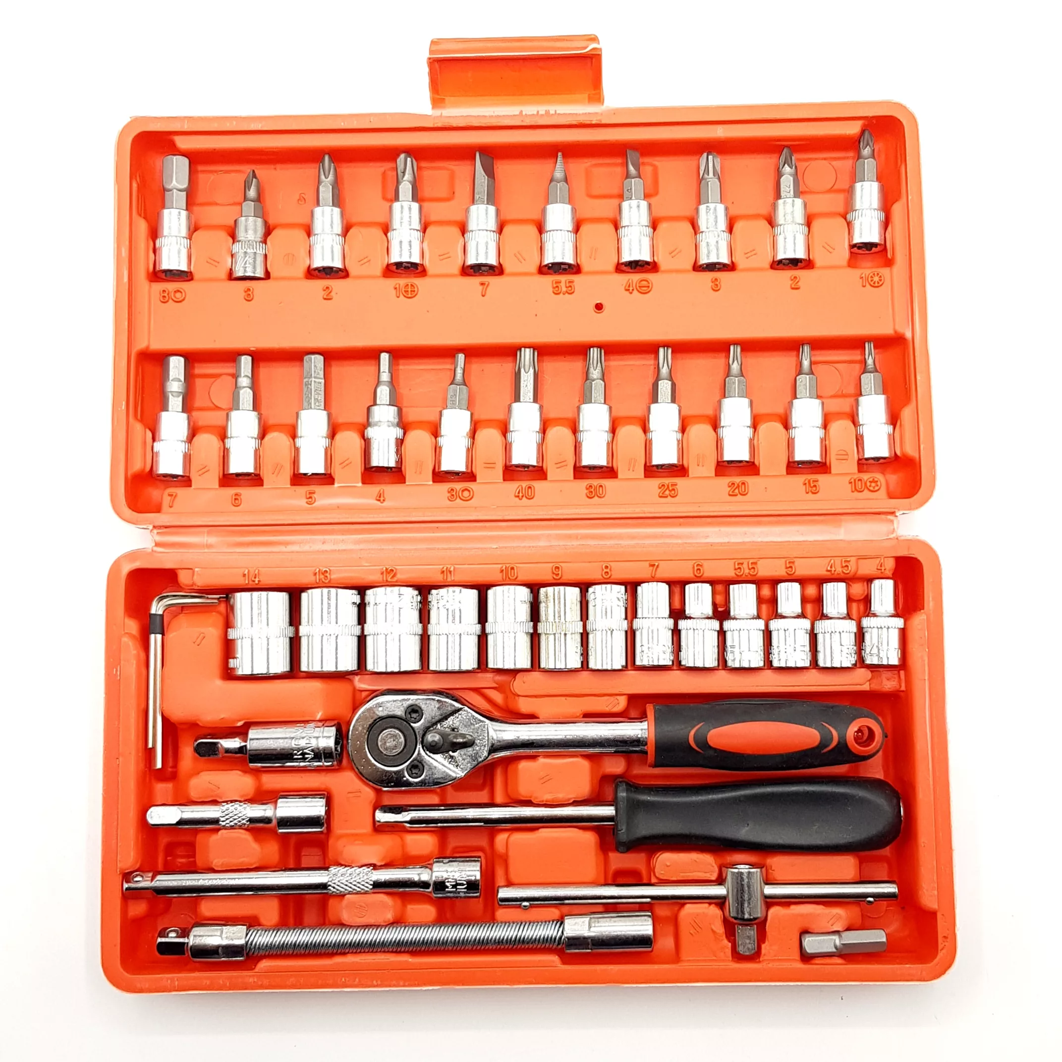 آچار بکس مدل 46cs مجموعه 46 عددی