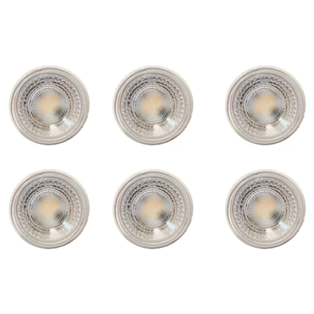 لامپ ال ای دی 6 وات نورفان مدل هالوژن سوزنی پایه MR16 بسته 6 عددی