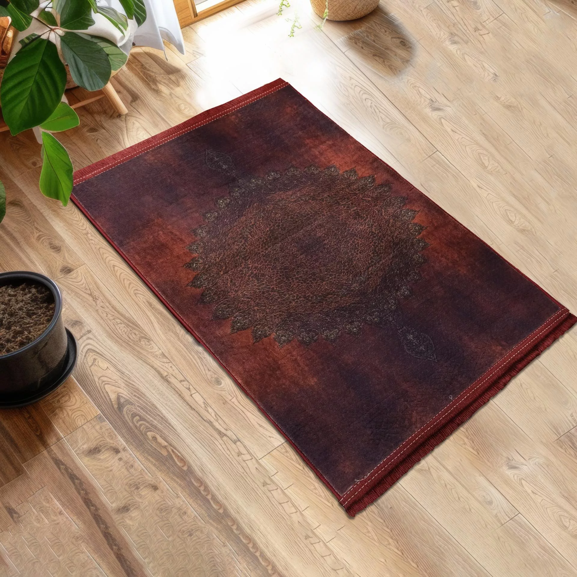 پادری طرح مستطیل کد E25 سایز 80×50 سانتی متر