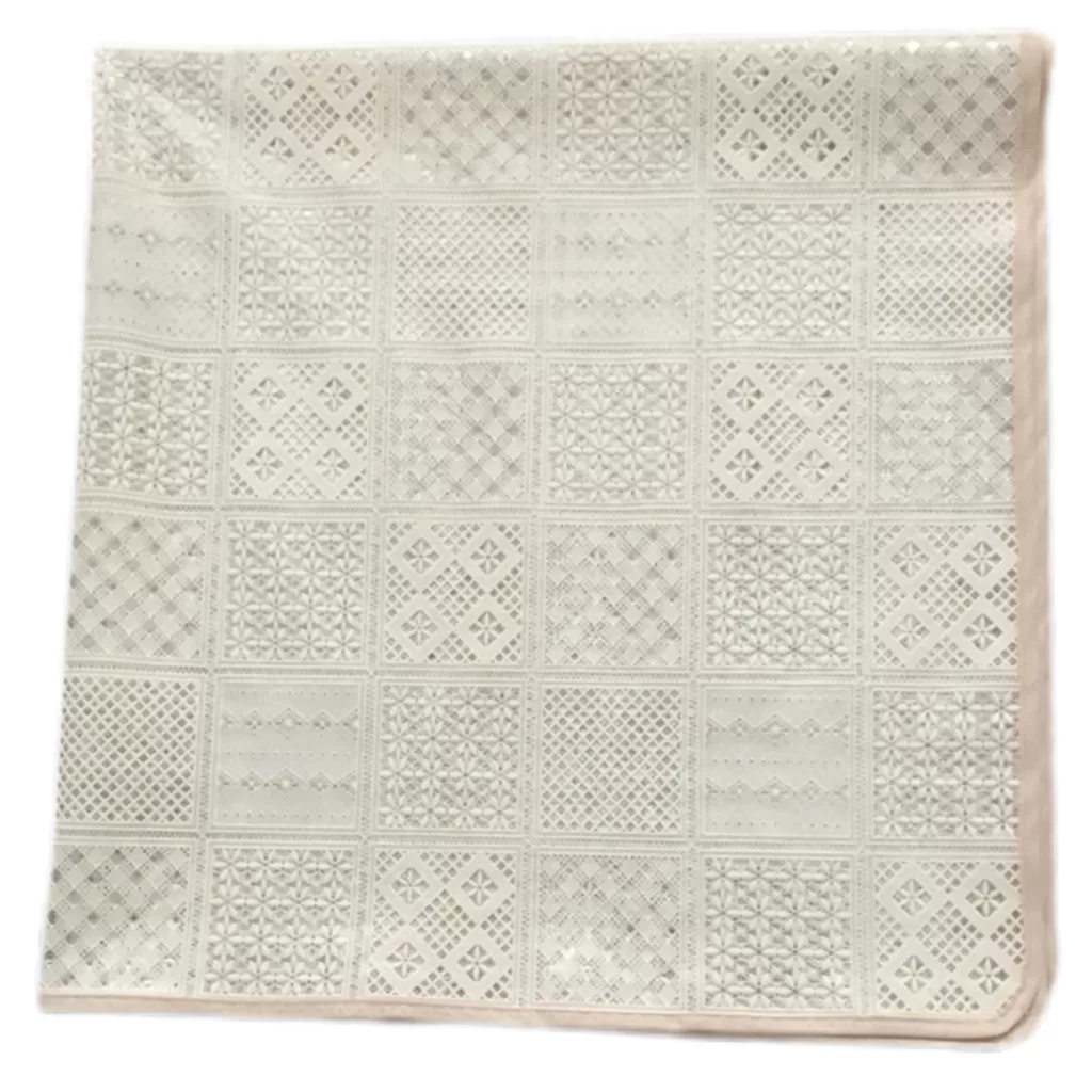 سفره 4 نفره مدل رویال طرح گیپور کد 05 سایز 100×100 سانتی متر