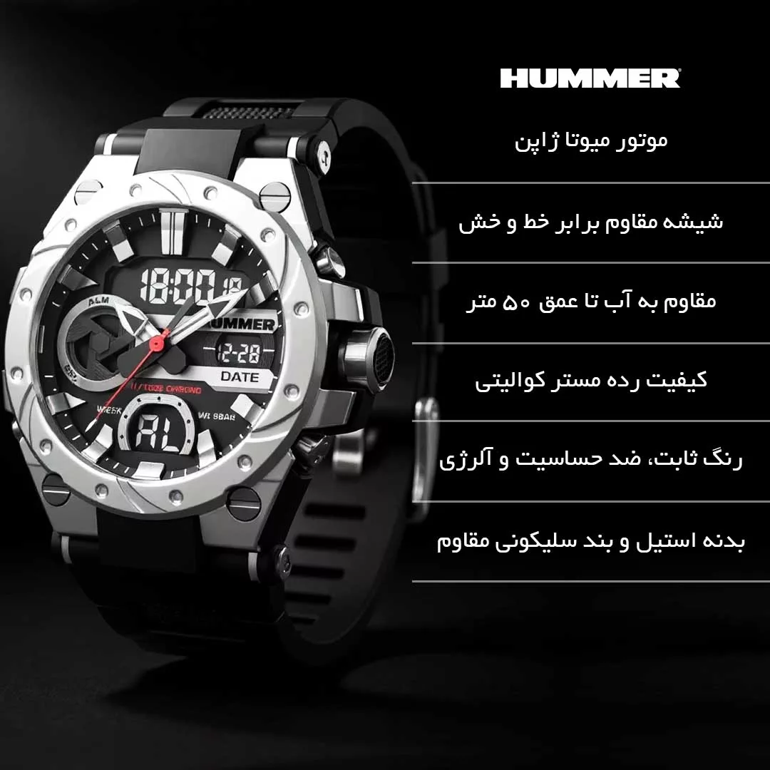 ساعت مچی عقربه‌ای کوارتز مردانه هامر مدل HM1428-C1