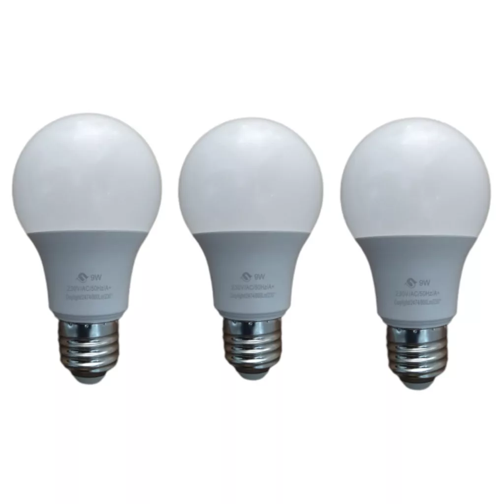 لامپ اس ام دی 9 وات پارس شوان مدل حبابی پایه E27 بسته 3 عددی