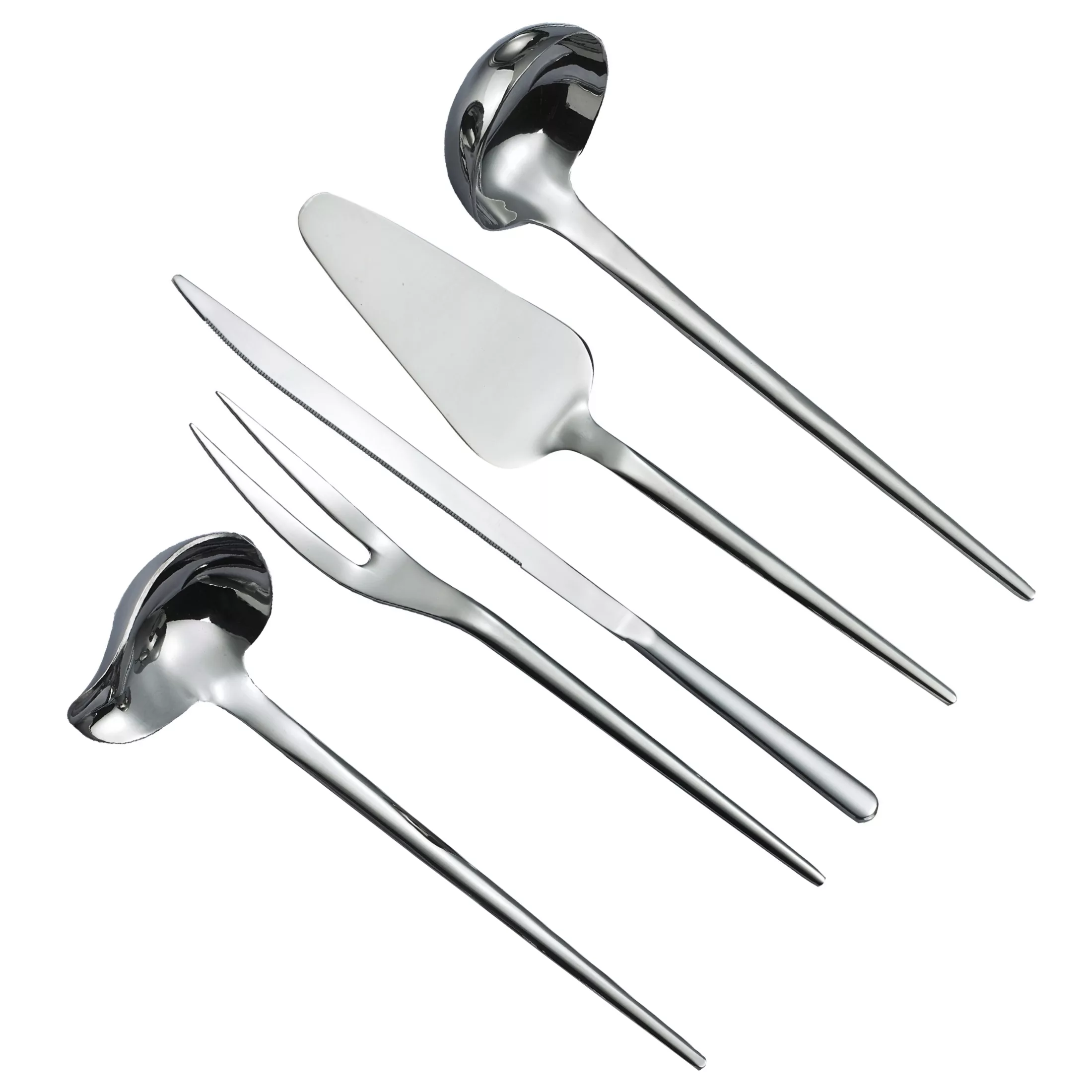 سرویس کفگیر و ملاقه 5 پارچه جی فی نی مدل G-02