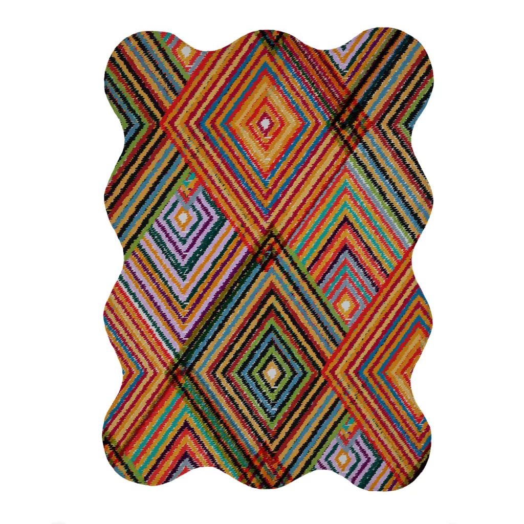 پادری مدل دالبر طرح لوزی کد 5709 سایز 80×110 سانتی متر