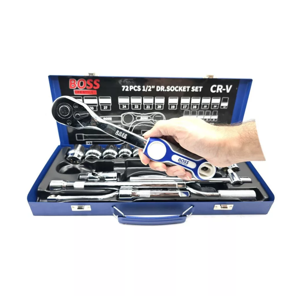 آچار بکس باس مدل BS-24pcsP مجموعه 24 عددی