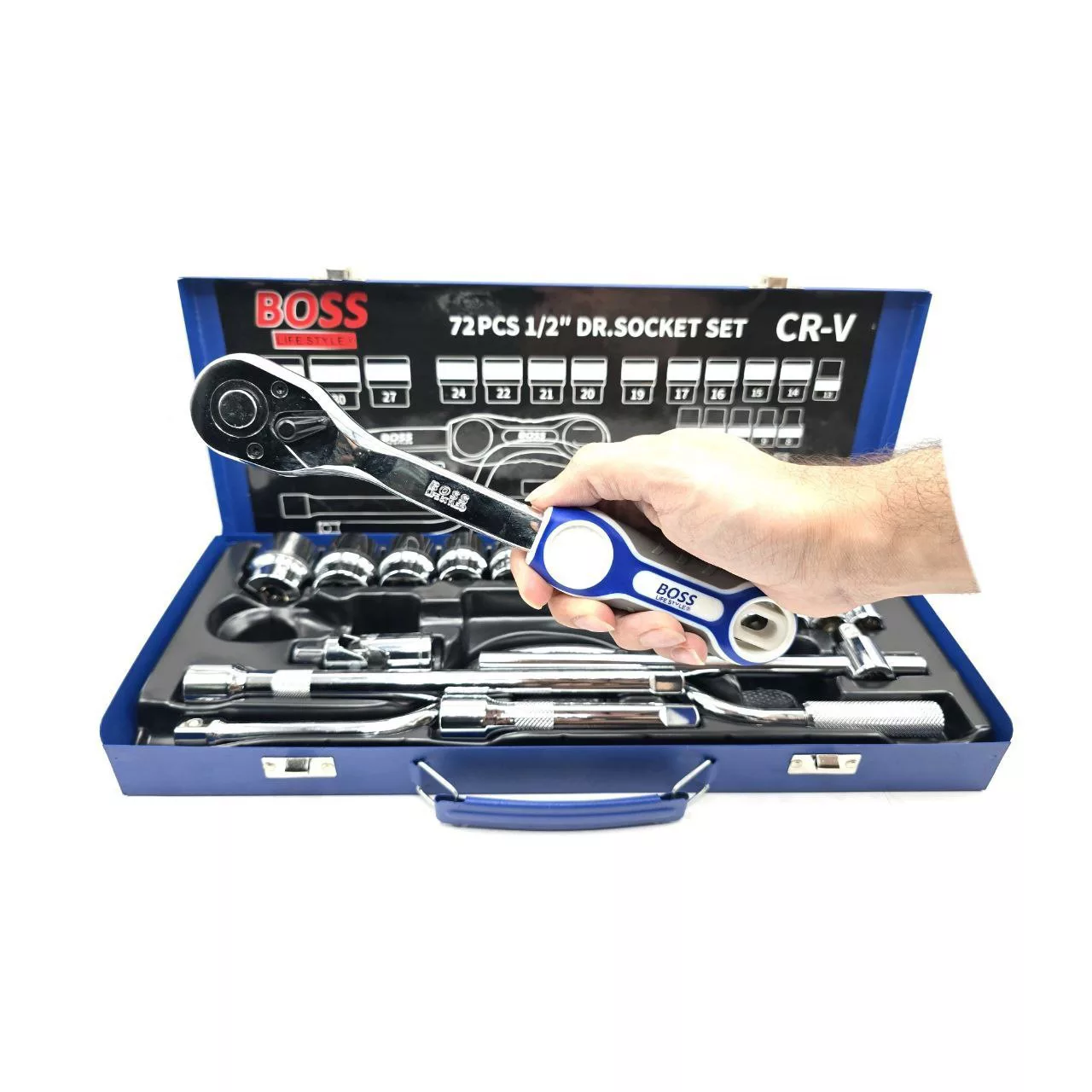 آچار بکس باس مدل BS-24pcsP مجموعه 24 عددی