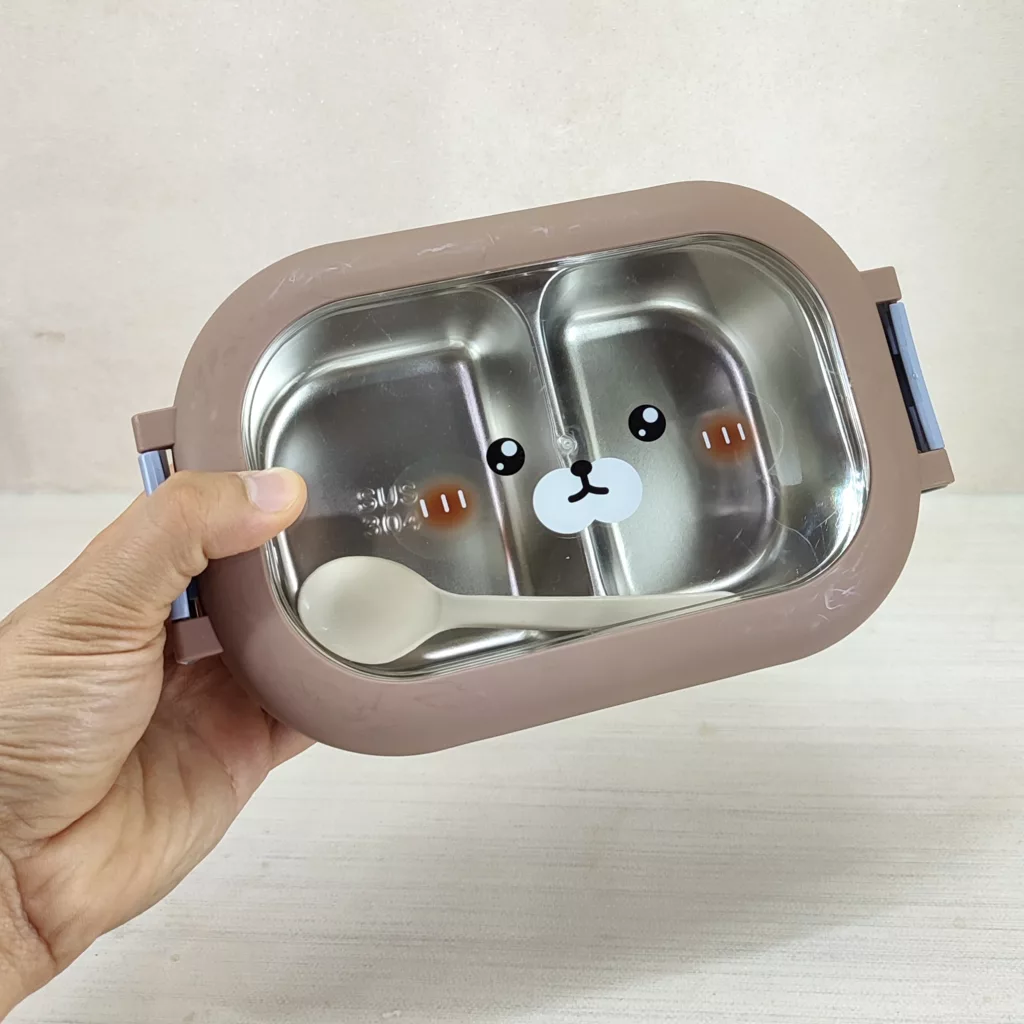 ظرف غذا مدل خرسی قاشق دار