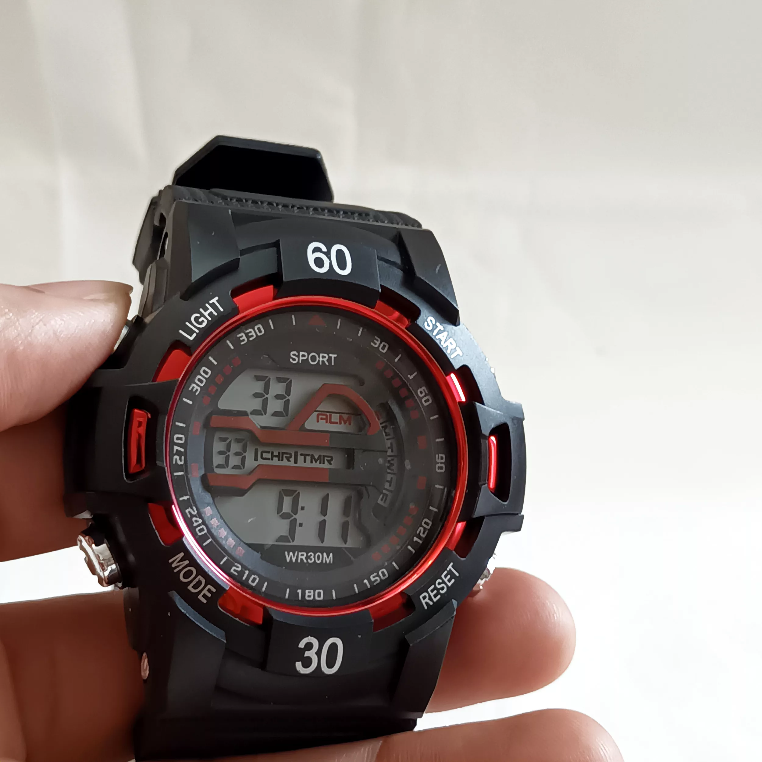 ساعت مچی دیجیتال مردانه مدل اسپرت ضد آب کامپیوتری کد R