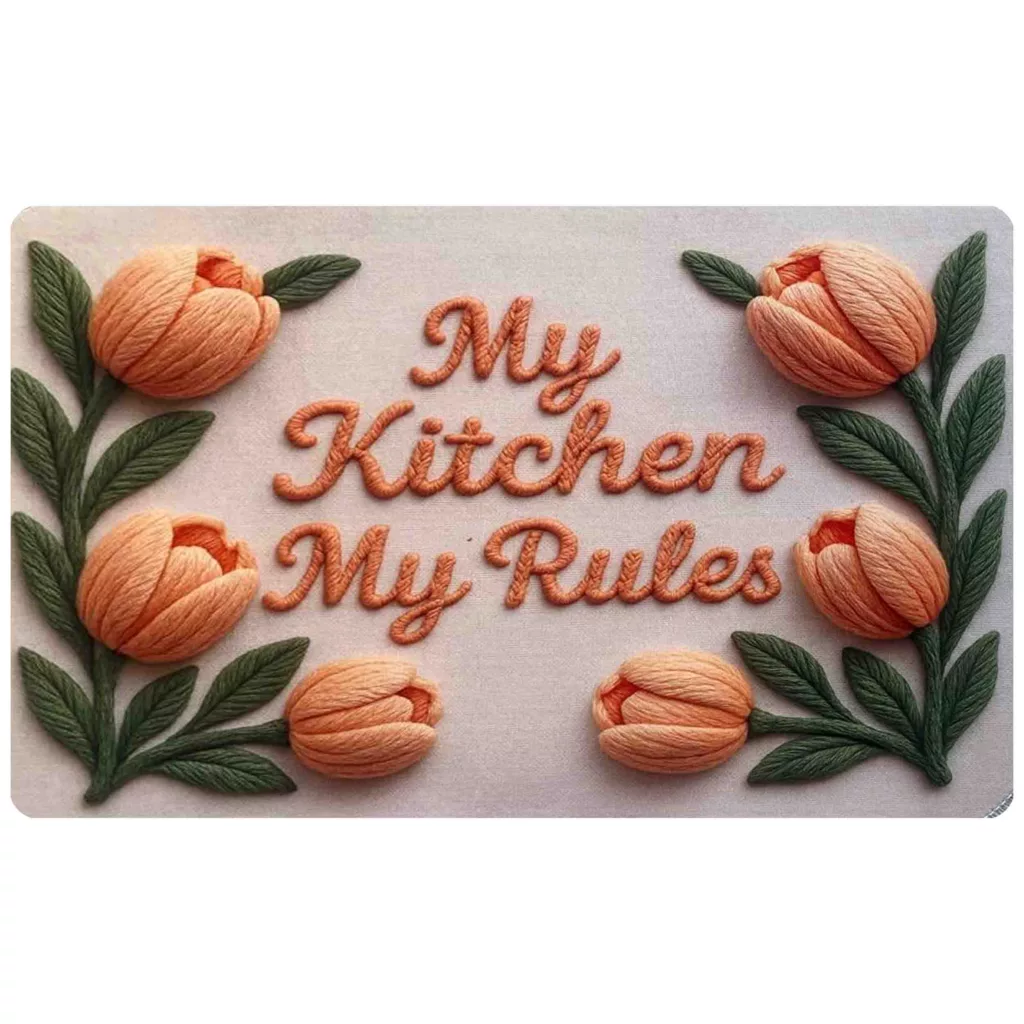 پادری مدل اسفنجی طرح ترک کد RS.158 سایز 70×50 سانتی‌متر مناسب برای فضای داخلی