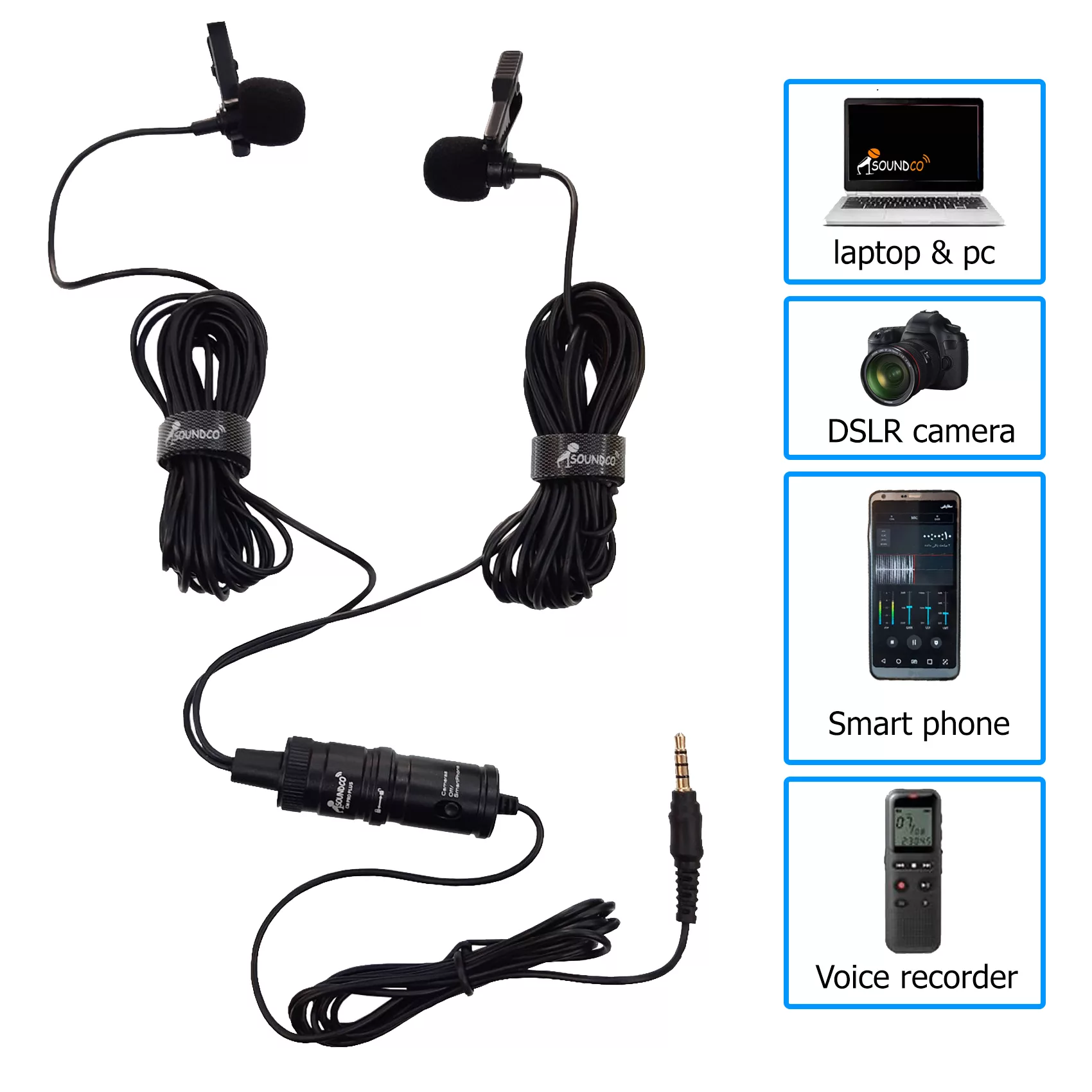 میکروفن یقه ای سوندکو مدل CM Pro Plus