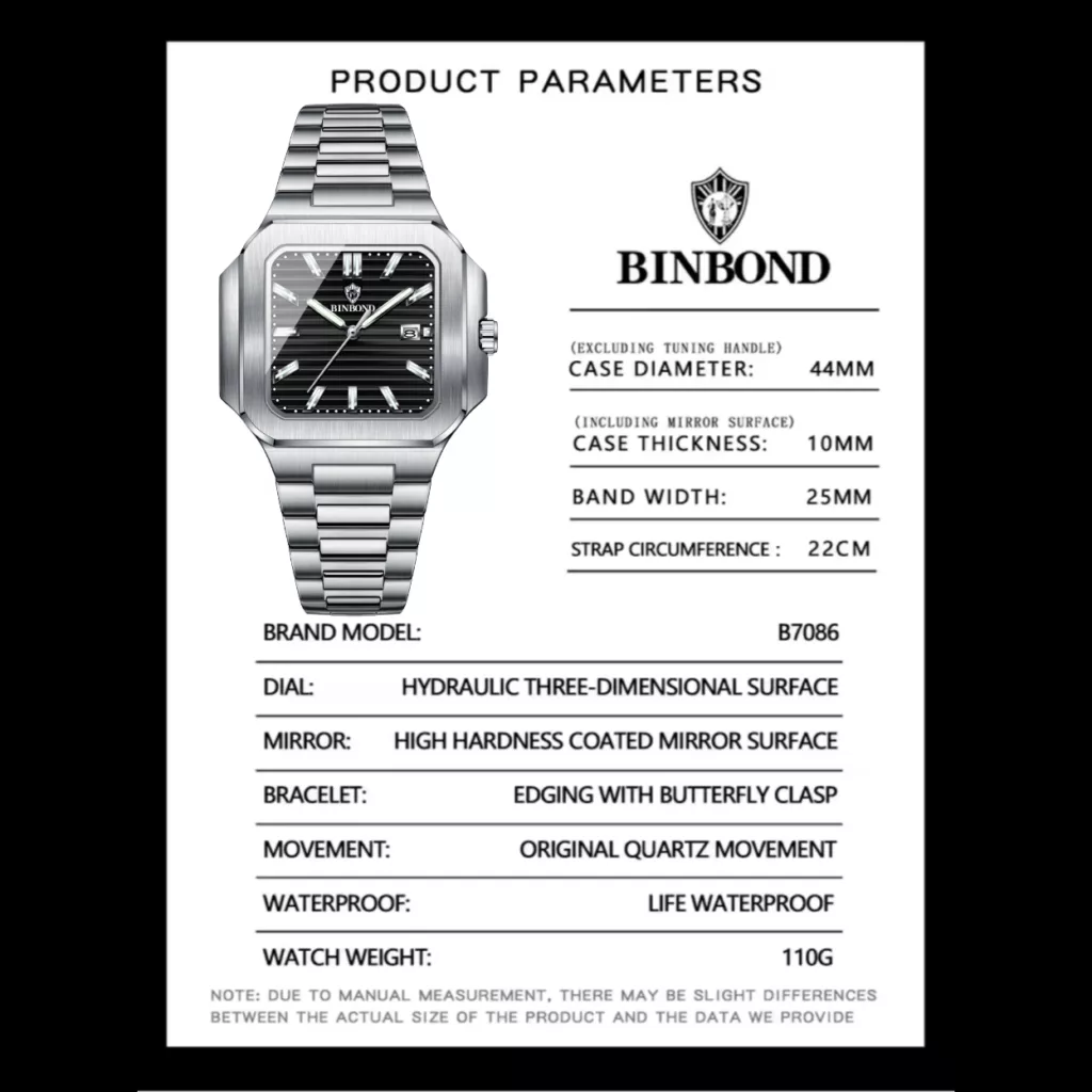 ساعت مچی عقربه‌ای کوارتز مردانه بین باند مدل اسپرت بند استیل قفل مخفی کد B6