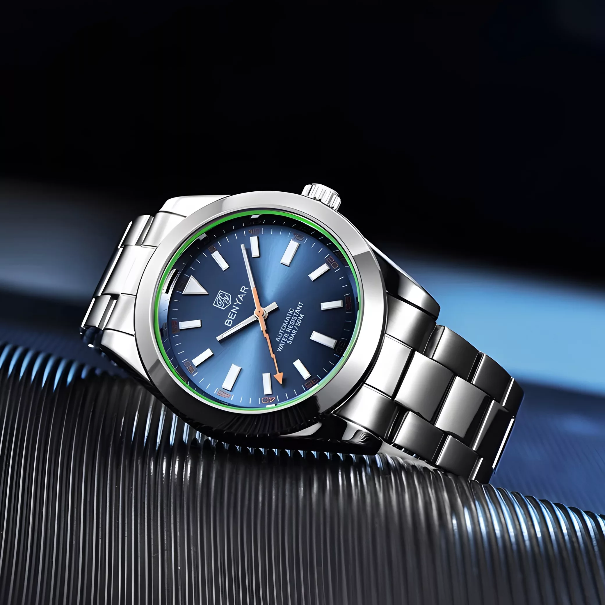 ساعت مچی عقربه‌ای اتوماتیک مردانه بنیار مدل BY-5176-SEK01