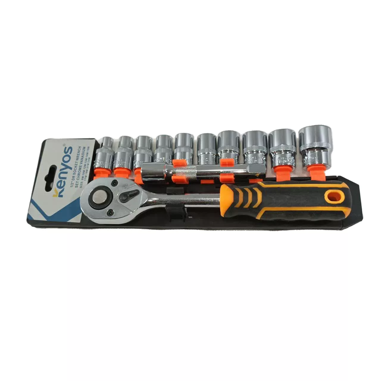 آچار بکس کنیوس مدل SET CHROME VANADIUM مجموعه 12 عددی