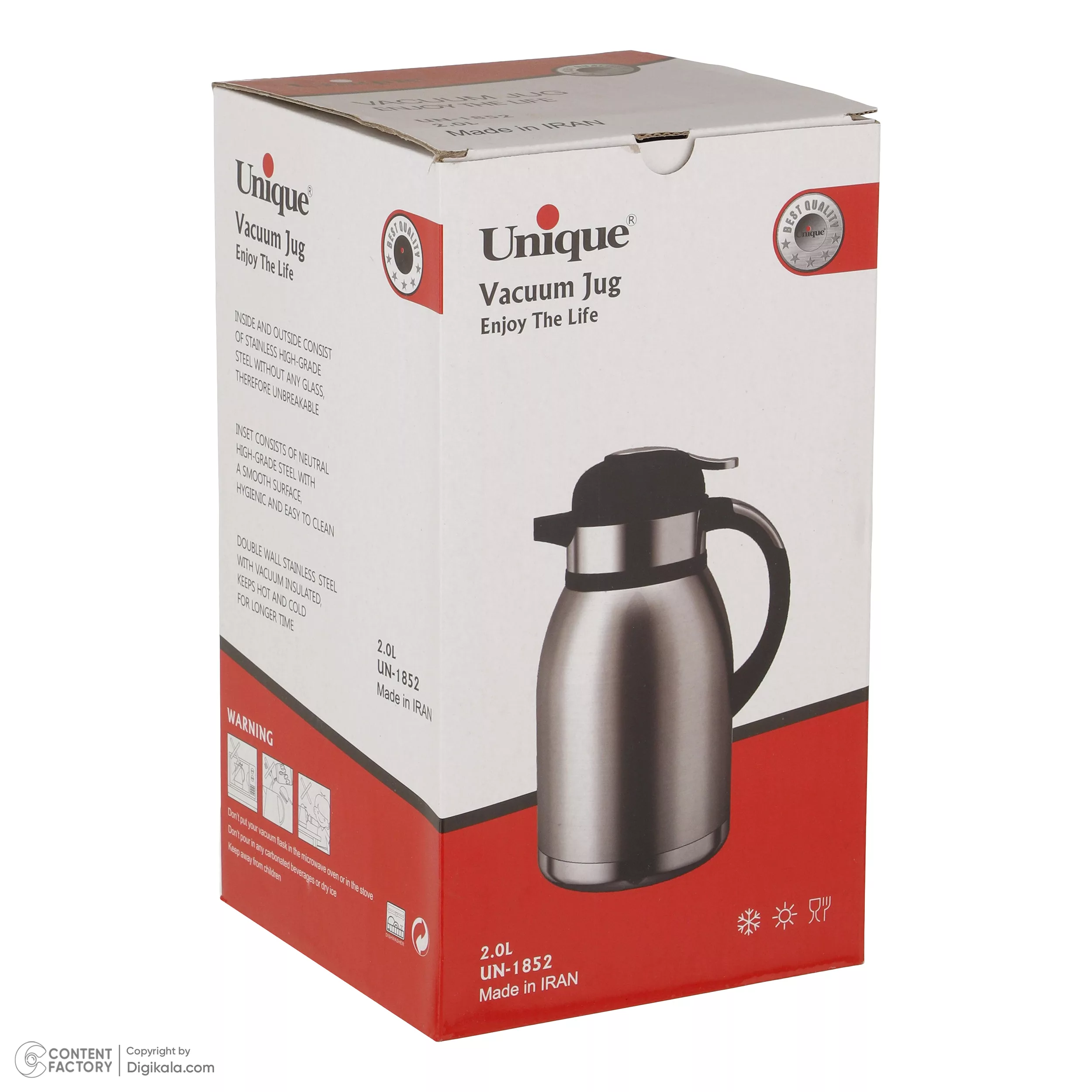 فلاسک یونیک مدل UN1852 گنجایش 2 لیتر