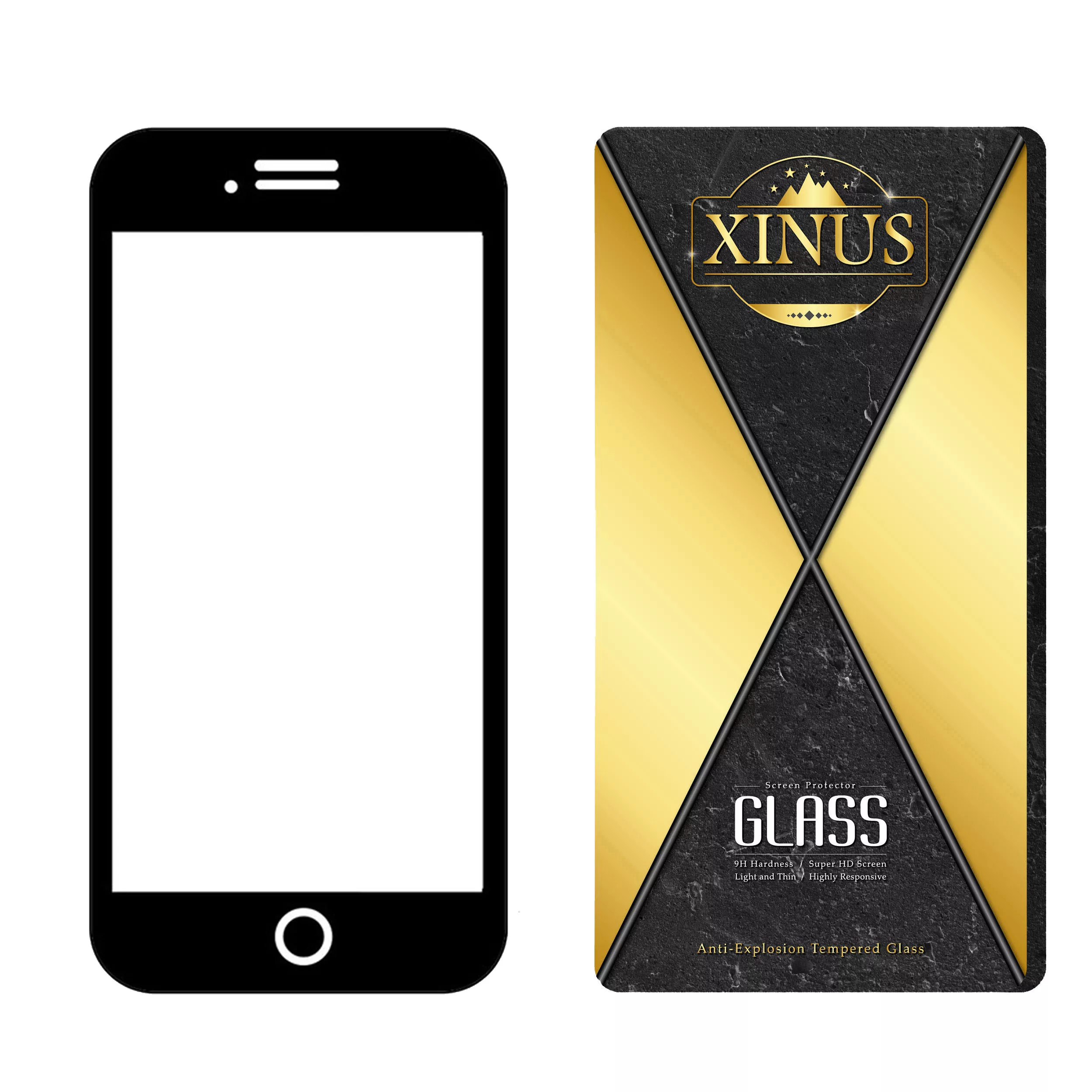 محافظ صفحه نمایش ژینوس مدل CRS مناسب برای گوشی موبایل اپل Iphone 7