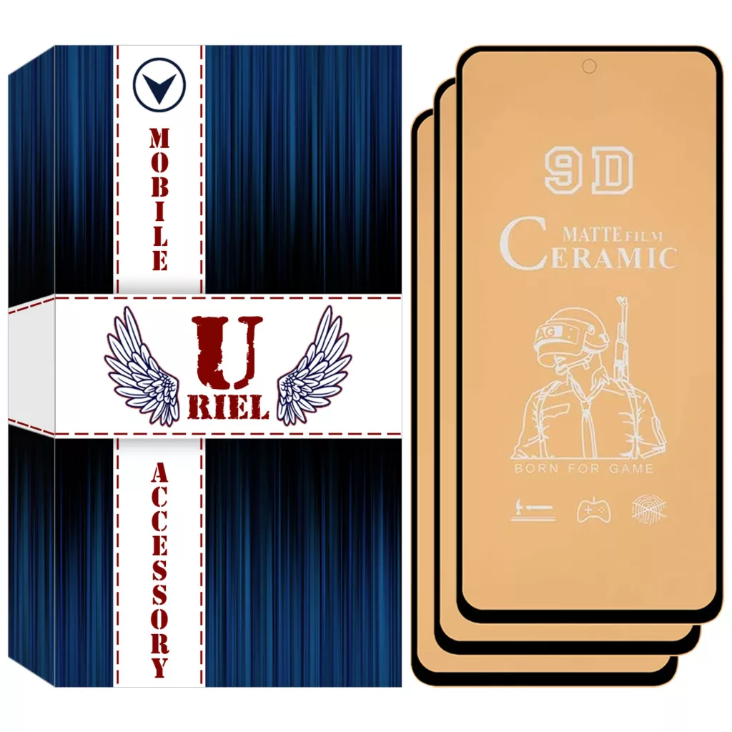 محافظ صفحه نمایش سرامیکی مات یوریل مدل UCM-K مناسب برای گوشی موبایل شیائومی Poco F3 بسته سه عددی