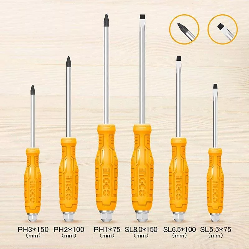 مجموعه 6 عددی پیچ گوشتی اینکو مدل HSGTDC180601