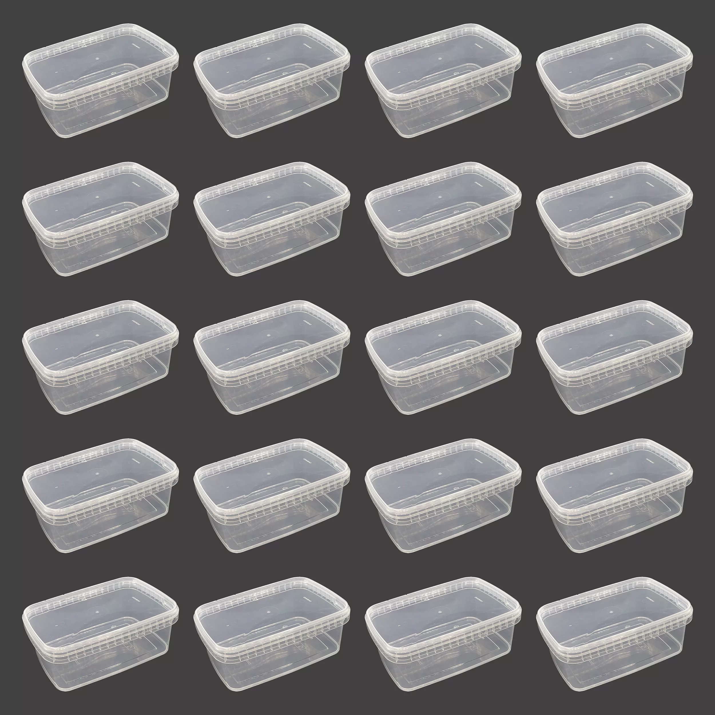 ظرف نگهدارنده مدل فریزری و مایکروویوی کد 1200cc بسته 20 عددی