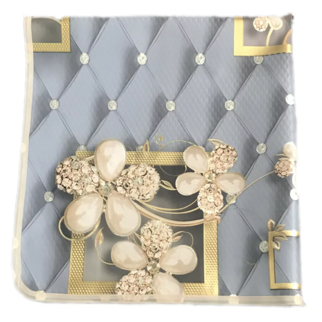 سفره 6 نفره مدل لوتوس پشت نخی 150×100 سانتی متر کد 06