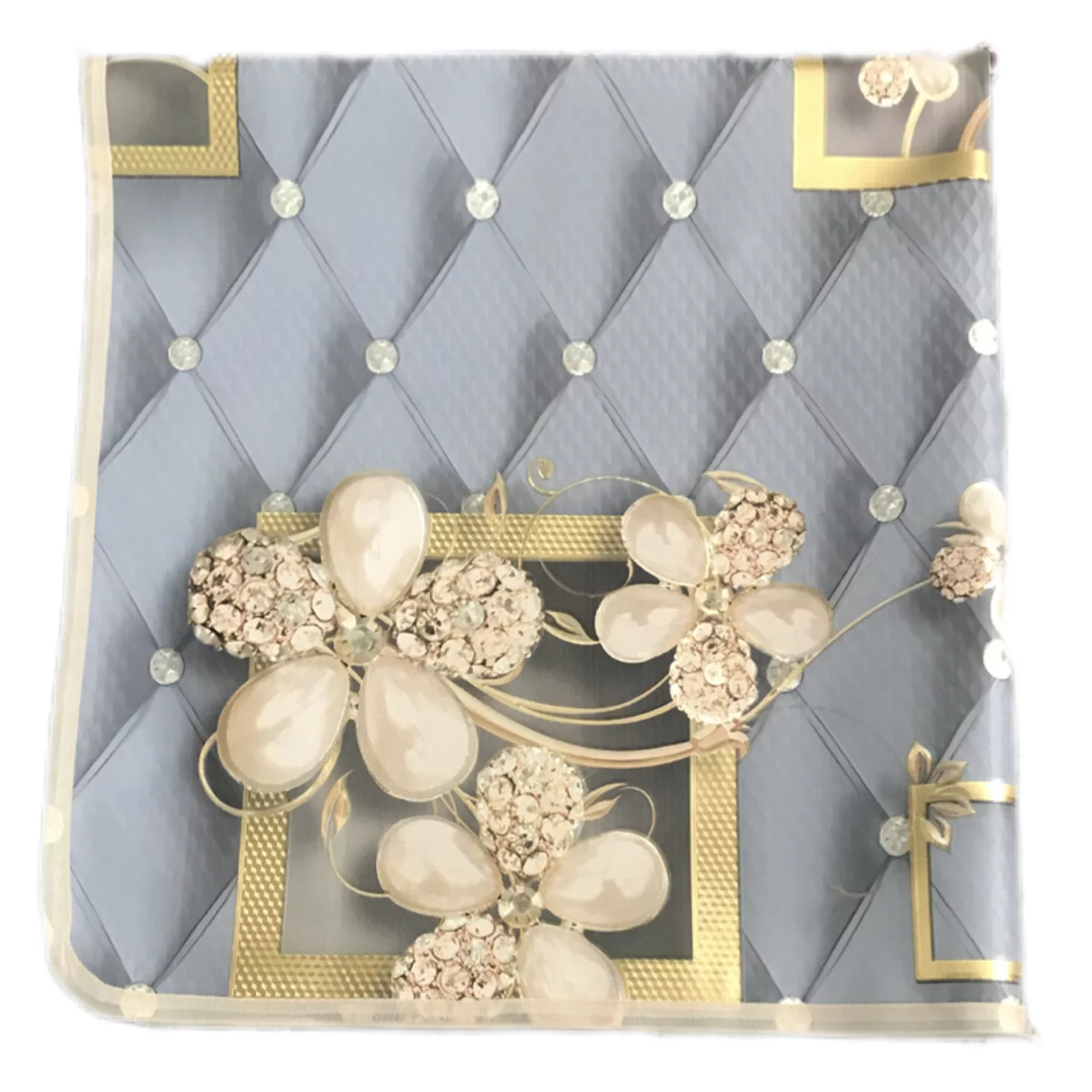 سفره 3 نفره مدل لوتوس پشت نخی کد 06 سایز 100×80 سانتی متر