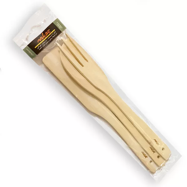 سرویس کفگیر 3 پارچه چوبلمه کد 789