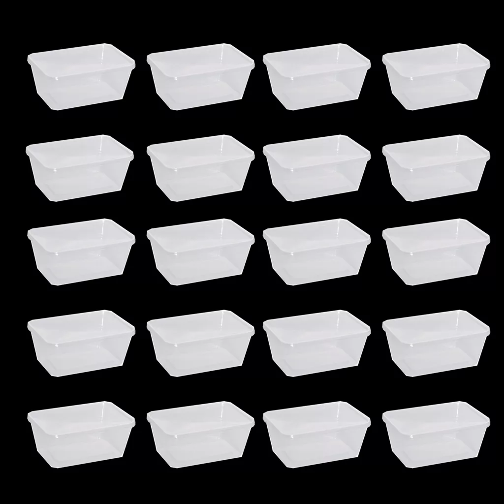 ظرف نگهدارنده پولاد پویش مدل مستطیل مجموعه 20 عددی