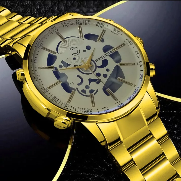 ساعت مچی عقربه‌ای مردانه مدل اسپرت بند فلزی کد a1